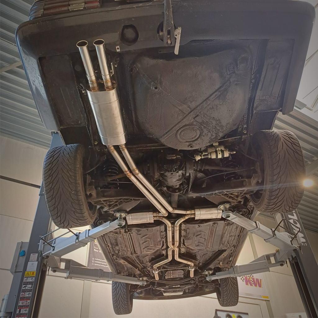 Custom uitlaatsysteem ontworpen voor oldtimer